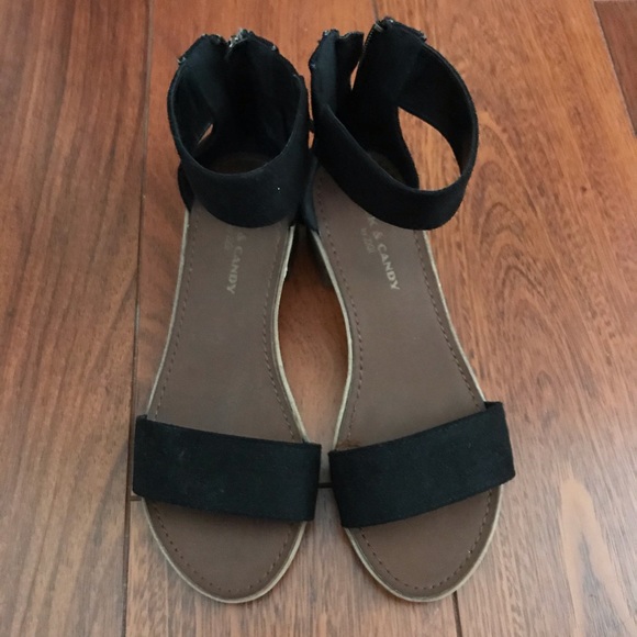 rock candy black sandals